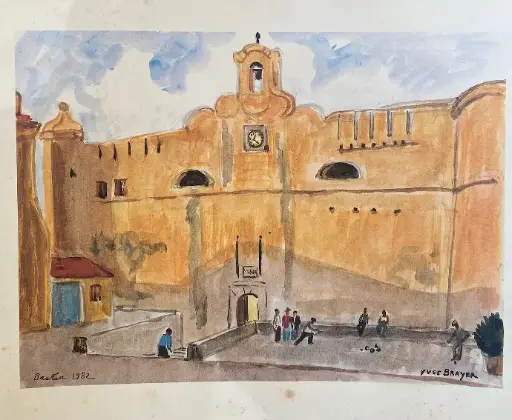 Estampes signée Yves Brayer ( 1907-1990), intitulée " Le Palais des Gouverneurs", Bastia en 1982. Elle mesure 37cmX28cm. Prints signed Yves Brayer (1907-1990), entitled "The Governors' Palace", Bastia in 1982. It measures 37cmX28cm.